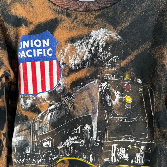 Union Pacific Railroad Size 5/6 Toddler Train T-Shirt Tie Dye 'Big Boy' Cotton - Picture 6 of 8